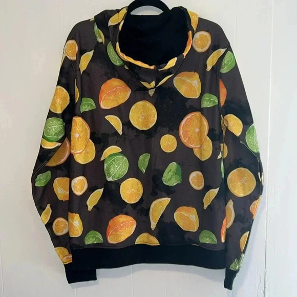 South Pole Lemon Limes Zip Up Hooded Sweatshirt 1018 - Picture 2 of 4